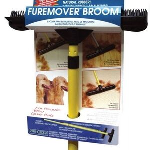 Evriholder Furemover Broom with Yellow Handle